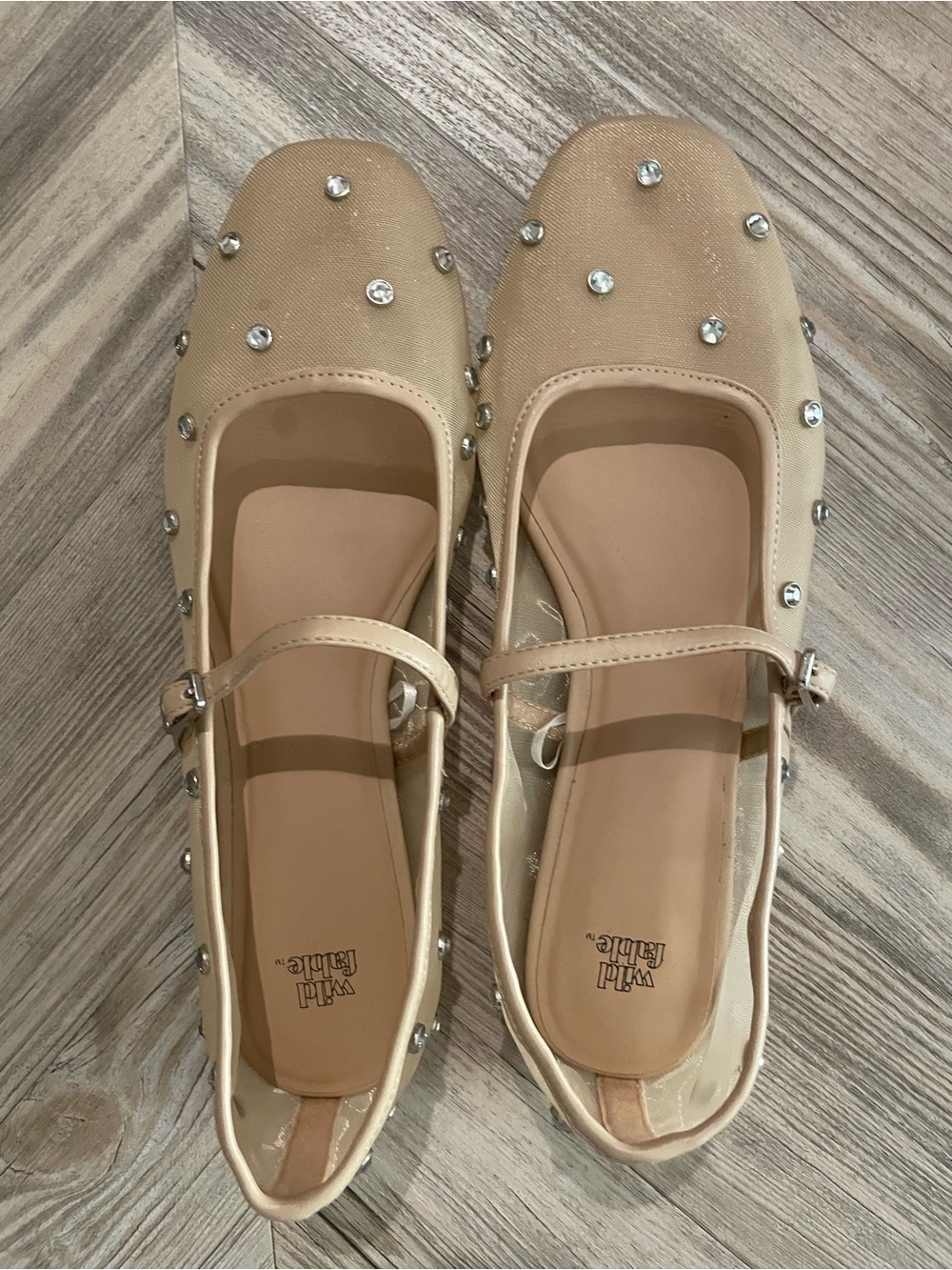 Sheer ballet flats